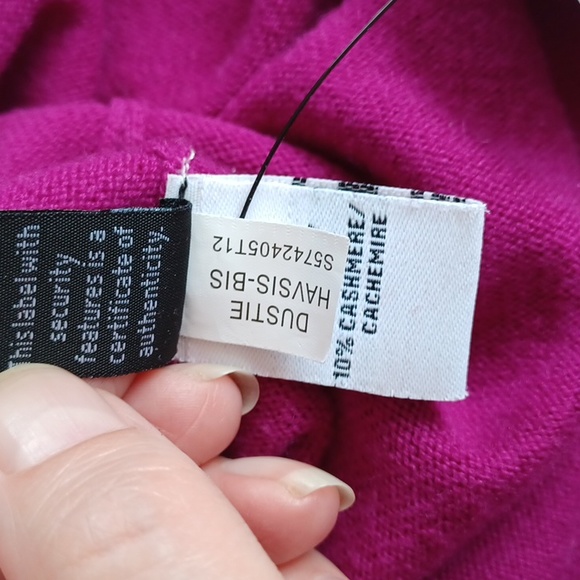 Diane von Furstenberg "Dustie" Magenta Wool Layered Turtleneck- Sz. Sm - Picture 7 of 9